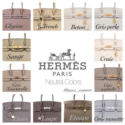 hermes bag colors.